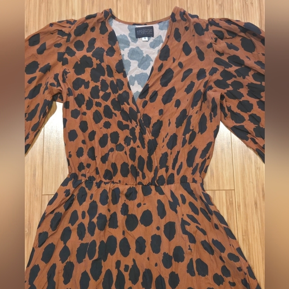 💚 NWOT Megan Renee Leopard Print Maxi Dress - Picture 4 of 10